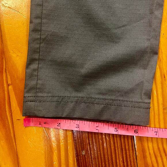 PrAna Double Peak All Around Pants Sz 4 Olive Organic Cotton Ripstop Travel EUC - Picture 6 of 16